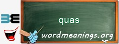 WordMeaning blackboard for quas